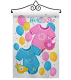 He Or She - Family Special Occasion Vertical Impressions Decorative Flags HG115262 Made In USA