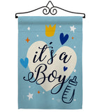 It's a Boy - Family Special Occasion Vertical Impressions Decorative Flags HG192439 Made In USA