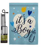 It's a Boy - Family Special Occasion Vertical Impressions Decorative Flags HG192439 Made In USA