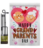 Happy Grandparents Day - Family Special Occasion Vertical Impressions Decorative Flags HG192612 Made In USA