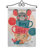 Mousy Boy Girl - Family Special Occasion Vertical Impressions Decorative Flags HG192674 Made In USA