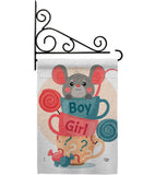 Mousy Boy Girl - Family Special Occasion Vertical Impressions Decorative Flags HG192674 Made In USA