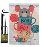 Mousy Boy Girl - Family Special Occasion Vertical Impressions Decorative Flags HG192674 Made In USA