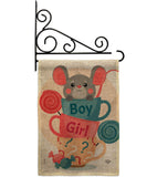 Mousy Boy Girl - Family Special Occasion Vertical Impressions Decorative Flags HG192674 Made In USA