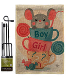 Mousy Boy Girl - Family Special Occasion Vertical Impressions Decorative Flags HG192674 Made In USA