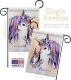 Unicorn - Fantasy Interests Vertical Impressions Decorative Flags HG115238 Made In USA