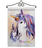 Unicorn - Fantasy Interests Vertical Impressions Decorative Flags HG115238 Made In USA