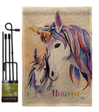 Unicorn - Fantasy Interests Vertical Impressions Decorative Flags HG115238 Made In USA