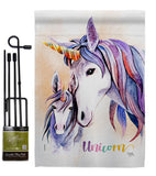 Unicorn - Fantasy Interests Vertical Impressions Decorative Flags HG115238 Made In USA