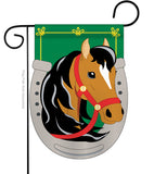 No.1 Horse - Farm Animals Nature Vertical Applique Decorative Flags HG110030