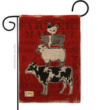 Barnyard Friends - Farm Animals Nature Vertical Impressions Decorative Flags HG110123 Made In USA