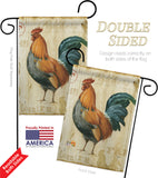 Rooster Farm - Farm Animals Nature Vertical Impressions Decorative Flags HG110131 Made In USA