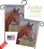 Smart Horse - Farm Animals Nature Vertical Impressions Decorative Flags HG191003 Made In USA