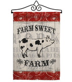 Sweet Farm Pig - Farm Animals Nature Vertical Impressions Decorative Flags HG110119 Made In USA