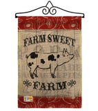 Sweet Farm Pig - Farm Animals Nature Vertical Impressions Decorative Flags HG110119 Made In USA