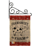 Sweet Farm Pig - Farm Animals Nature Vertical Impressions Decorative Flags HG110119 Made In USA