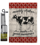 Farm Cow - Farm Animals Nature Vertical Impressions Decorative Flags HG110121 Made In USA