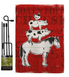 Farm Life - Farm Animals Nature Vertical Impressions Decorative Flags HG110122 Made In USA