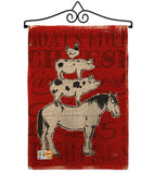 Farm Life - Farm Animals Nature Vertical Impressions Decorative Flags HG110122 Made In USA