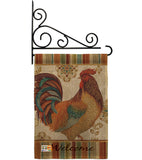 Welcome Rooster - Farm Animals Nature Vertical Impressions Decorative Flags HG110127 Made In USA