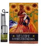 Country Rooster - Farm Animals Nature Vertical Impressions Decorative Flags HG110129 Made In USA