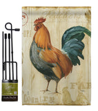 Rooster Farm - Farm Animals Nature Vertical Impressions Decorative Flags HG110131 Made In USA