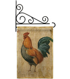 Rooster Farm - Farm Animals Nature Vertical Impressions Decorative Flags HG110131 Made In USA