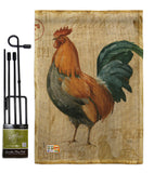 Rooster Farm - Farm Animals Nature Vertical Impressions Decorative Flags HG110131 Made In USA