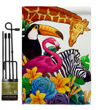 Zoo - Farm Animals Nature Vertical Impressions Decorative Flags HG192600 Made In USA