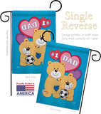 Love Dad - Father's Day Summer Vertical Impressions Decorative Flags HG115036 Made In USA