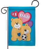 Love Dad - Father's Day Summer Vertical Impressions Decorative Flags HG115036 Made In USA