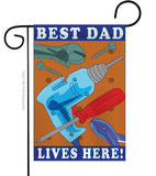 Best Dad - Father's Day Summer Vertical Applique Decorative Flags HG115057