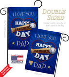 I Love You Dad - Father's Day Summer Vertical Impressions Decorative Flags HG115171 Made In USA