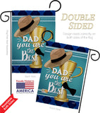 Dad You are the Best - Father's Day Summer Vertical Impressions Decorative Flags HG137048 Made In USA