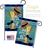 Dad You are the Best - Father's Day Summer Vertical Impressions Decorative Flags HG137048 Made In USA