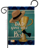 Dad You are the Best - Father's Day Summer Vertical Impressions Decorative Flags HG137048 Made In USA