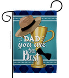 Dad You are the Best - Father's Day Summer Vertical Impressions Decorative Flags HG137048 Made In USA