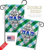 Best Dad on Earth - Father's Day Summer Vertical Impressions Decorative Flags HG137059 Made In USA