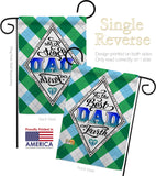 Best Dad on Earth - Father's Day Summer Vertical Impressions Decorative Flags HG137059 Made In USA