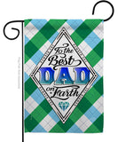 Best Dad on Earth - Father's Day Summer Vertical Impressions Decorative Flags HG137059 Made In USA