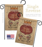 The King Of The House - Father's Day Summer Vertical Impressions Decorative Flags HG137125 Made In USA