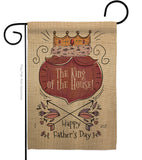 The King Of The House - Father's Day Summer Vertical Impressions Decorative Flags HG137125 Made In USA