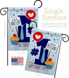 Number 1 Dad - Father's Day Summer Vertical Impressions Decorative Flags HG137152 Made In USA