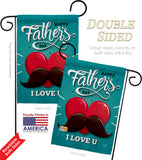 Dad Mustache - Father's Day Summer Vertical Impressions Decorative Flags HG137153 Made In USA