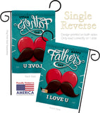 Dad Mustache - Father's Day Summer Vertical Impressions Decorative Flags HG137153 Made In USA