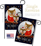 Owls Father's Day - Father's Day Summer Vertical Impressions Decorative Flags HG137177 Made In USA