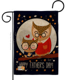 Owls Father's Day - Father's Day Summer Vertical Impressions Decorative Flags HG137177 Made In USA