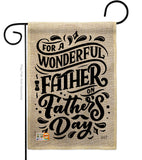 Wonderful Father - Father's Day Summer Vertical Impressions Decorative Flags HG137186 Made In USA