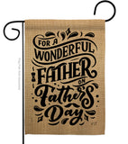 Wonderful Father - Father's Day Summer Vertical Impressions Decorative Flags HG137186 Made In USA