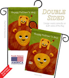 Father's Day Lion - Father's Day Summer Vertical Impressions Decorative Flags HG137570 Made In USA